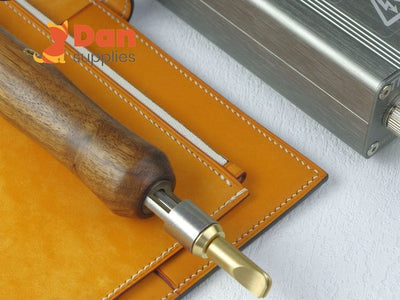 Electric leather edge creaser Temperature control Machine creasing tool Hot foil Stamping leather wood branding iron