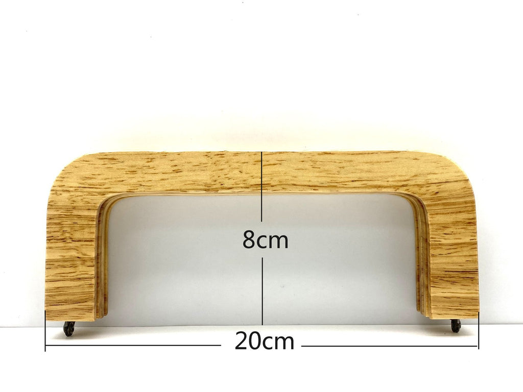 Wood Purse Frame, 8" (20.5 cm)