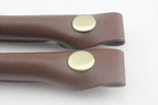 Microfiber PU Leather Purse Handles with Snap Fasteners