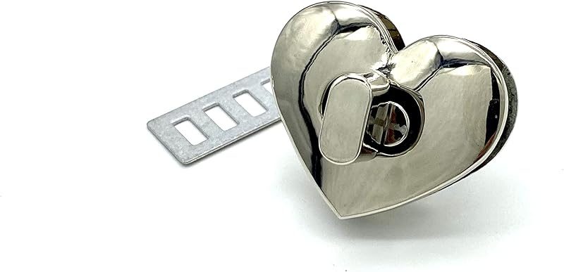 Heart Twist Turn Lock Clasp Purse Closure Lock Zinc alloying for Purse Bag Wallet Clutch Making