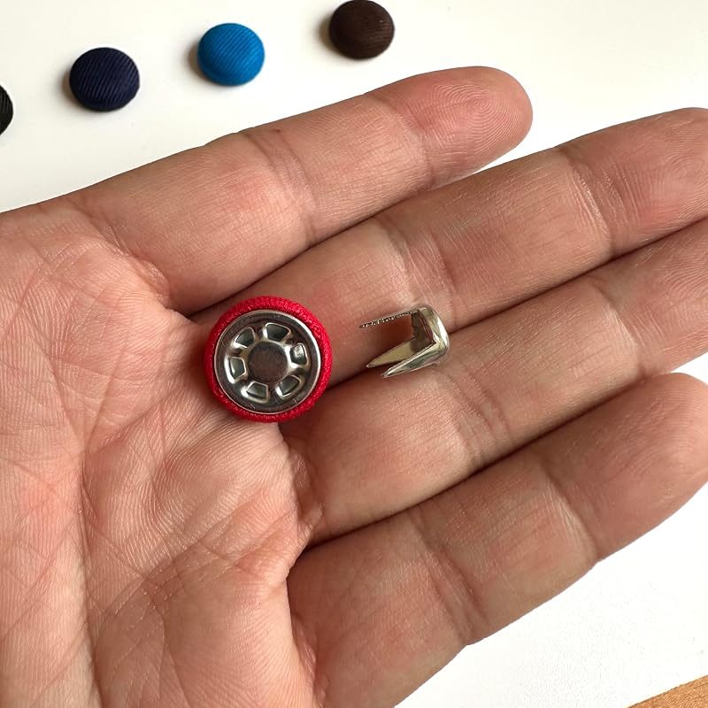 Baseball Cap Button 9/16" (14 mm) top Hat Button Repair kit with Tools Replacement (12 Color + Tools)