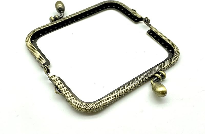 Rectangle Sew-In Kiss-Lock Purse Frame, 10.5 x 5 cm