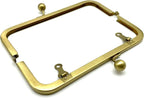 Rectangle Glue-In Kiss-Lock Purse Frame, 6 1/2" x 2 9/16" (16.5 x 6.5 cm)