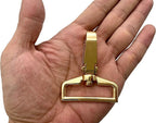 Flat-Gate Swivel Snap Hook, Wide Rectangle Eye