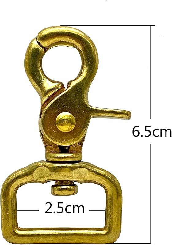 Solid Brass Lobster-Claw Swivel Snap Hook
