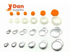 Buttons to Cover Aluminium Fabric Self Cover Button Kit with Flat Back Wholesale Size 20 Diameter