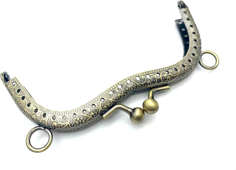 M-Shape Sew-In Kiss-Lock Purse Frame, 4 5/16" x 1 3/4" (11 x 4.5 cm)