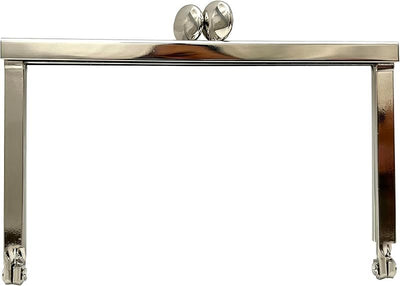 Rectangle Glue-In Kiss-Lock Purse Frame, 4" x 2 9/16" (10.5 x 6.5 cm)