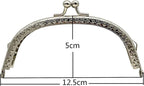 Arch Sew-In Kiss-Lock Purse Frame, 5" x 2" (12.5 x 5 cm)