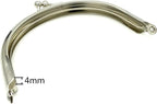 Glue-In Kiss-Lock Purse Frame, 4" x 2 5/8" (10 x 6.5 cm)