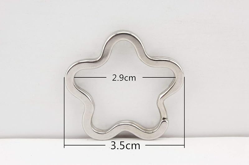 Flower-Shaped Split Key Ring