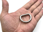 Non-Welded Iron D-Rings (Semi-Circular D-Ring Buckles)