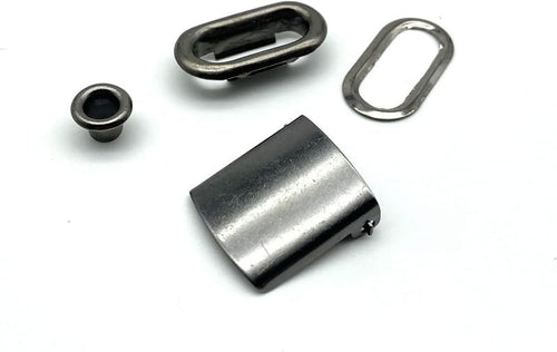 3/4" brass baseball Hat Cap Buckle Strap Clasp Clip Adjustment Buckle closures with Eyelet Grommet for cap repair…