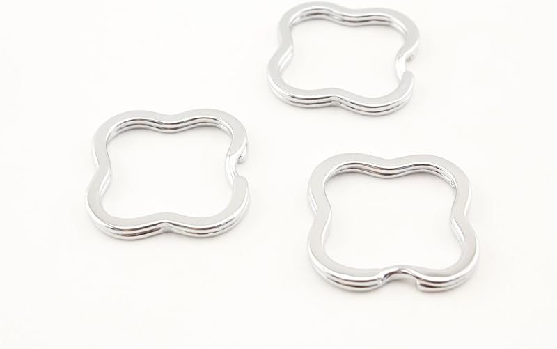 Clover-Shaped Split Key Ring