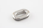 Zinc Alloying Oval Screw in Eyelet Grommet Purse Loop Handle Connectors Easy Installation Inner Width