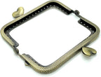 Heart Sew-In Kiss-Lock Purse Frame, 8.5 x 4.5 cm