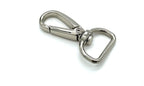 Push-Gate Swivel Snap Hook, D Eye (3/4", 4.6cm)