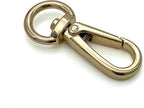 Short Push-Gate Swivel Clasp, Round Eye (1/2")