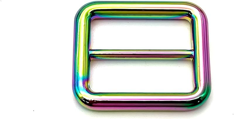 Dog leash purse snap swivel hooks, slider and rectangle ring for bag purse dog collar making repair / Rainbow colorful