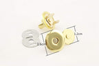 Thin Round Magnetic Snaps Bag Button Purse Leather Closures for Sewing Purse Bag Clutch Wallet