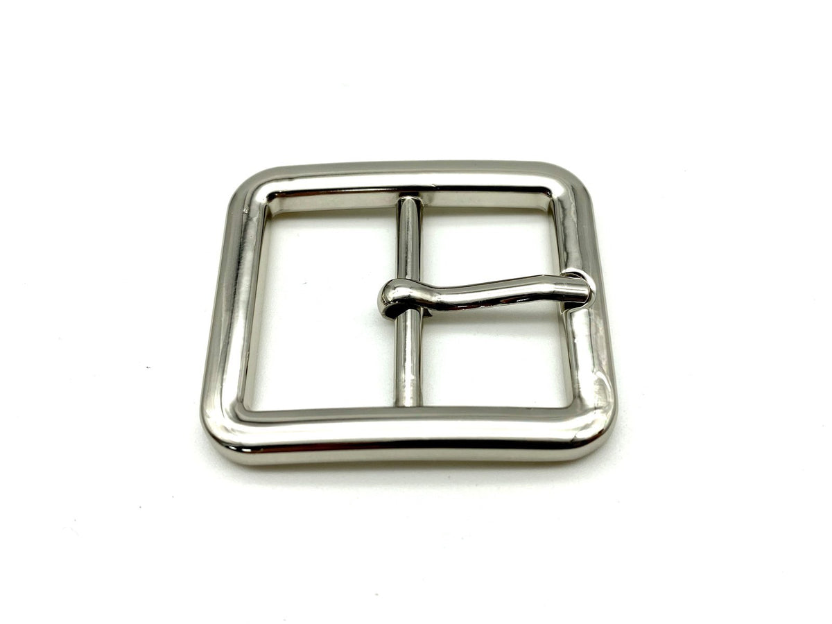 1" (25 mm) Zinc alloy center bar pin buckle for bag purse shoes strap making belt buckle Nickel