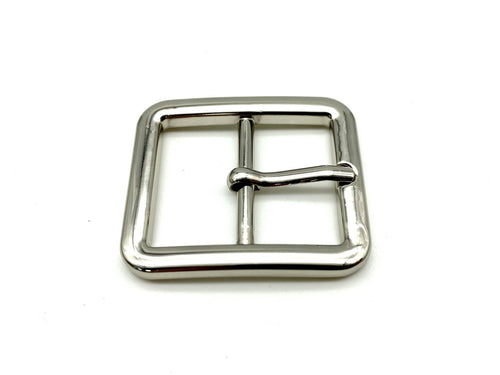 1" (25 mm) Zinc alloy center bar pin buckle for bag purse shoes strap making belt buckle Nickel