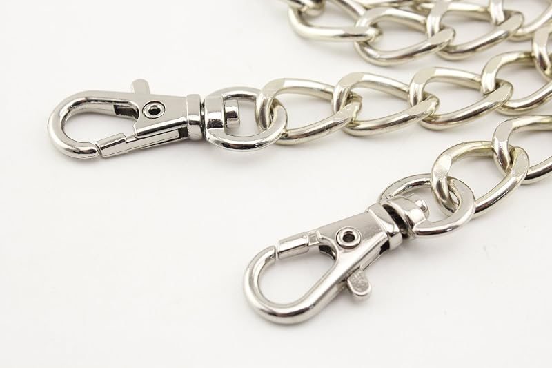 Custom Personalized Bag Purse Cable Chain Strap Handles Replacement Extender - Curb Chain, Aluminium