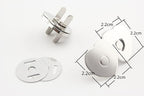 Heart Shape Magnetic Snaps Bag Button Purse Leather Closures for Sewing Purse Bag Clutch Wallet