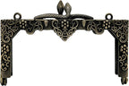 Rectangle Vintage Embossed Screw-In Kiss-Lock Purse Frame
