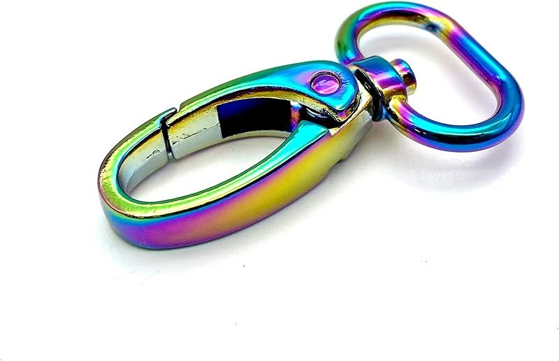 Oval Push-Gate Swivel Snap Hook, Compact