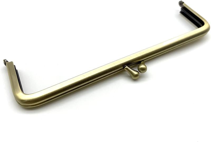 Rectangle Glue-In Kiss-Lock Purse Frame, 7 1/4" x 2" (18.5 x 5 cm)