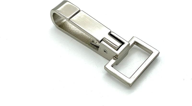 Fixed (Non-Swivel) Push-Gate Snap Hook, Square Eye