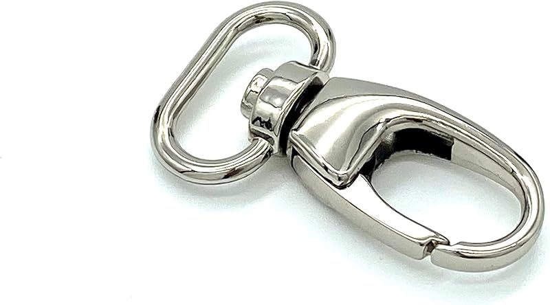 Teardrop Push-Gate Swivel Snap Hook, Oval Eye