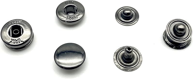 Solid Brass snap Fastener Buttons Washable Press Stud for Sewing Leather Craft Clothing - Ring-Spring Snap Button