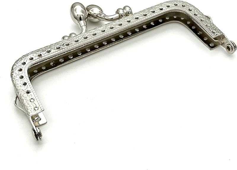 Rectangle Sew-In Kiss-Lock Purse Frame, 4 1/8" x 2" (10.5 x 5 cm)