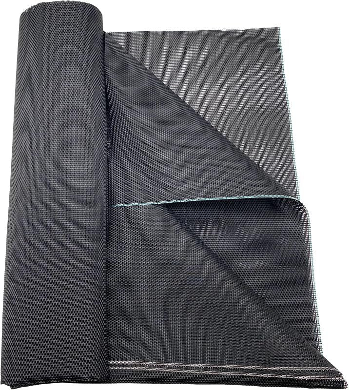 Heavy Duty Vinyl Mesh Fabric by the Yard, 2x1 Tight Weave PVC Coated Polyester