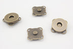 Sew on Thin Round Magnetic Snaps Bag Button Purse Leather Closures for Sewing Purse Bag Clutch Wallet