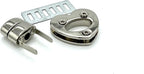 Heart Twist Turn Lock Clasp Purse Closure Lock Zinc alloying for Purse Bag Wallet Clutch Making
