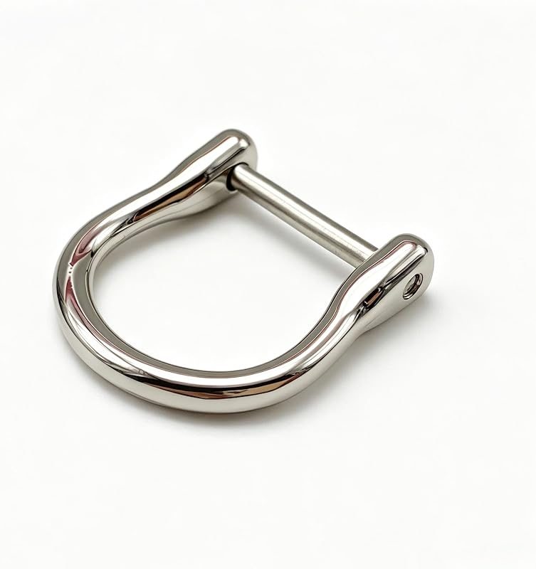 Screw in D Ring Buckle / zinc Alloy vachette Clasp Buckles Dismountable Screw for Buckle Straps Bags Belt Purse Making