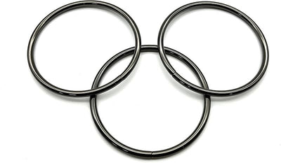Circle round wire O ring handles / iron for buckle straps bags belt purse hardware making,bag replacement - 3" (75 mm)
