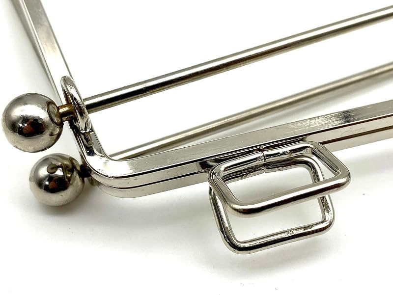 Sew-In Kiss-Lock Purse Frame with Handle, 10 1/2" x 4 3/4" (26.5 x 12 cm)