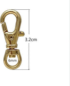 Trigger Swivel Clasp, Round Eye (6-8mm)