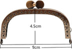 Arch Sew-In Kiss-Lock Purse Frame, 3 1/2" x 1 3/4" (9 x 4.5 cm)