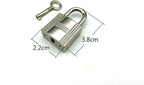 Bag Purse Clutch Padlock with Key zinc alloying for Jewelry Necklace Charm Box Making Hardware