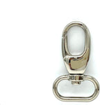 Teardrop Push-Gate Swivel Snap Hook, Oval Eye