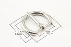 Zinc alloying D ring pin Belt strap Buckle Loops Clasp for bag purse Leather Belts Crafts Accessories