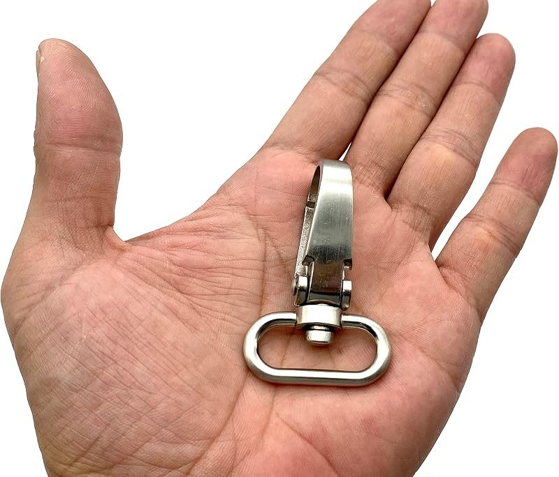 Flat-Gate Swivel Snap Hook, Oval Eye