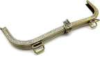 Arch Sew-In Kiss-Lock Purse Frame, 10 1/2" x 3 3/8" (26.5 x 8.5 cm)