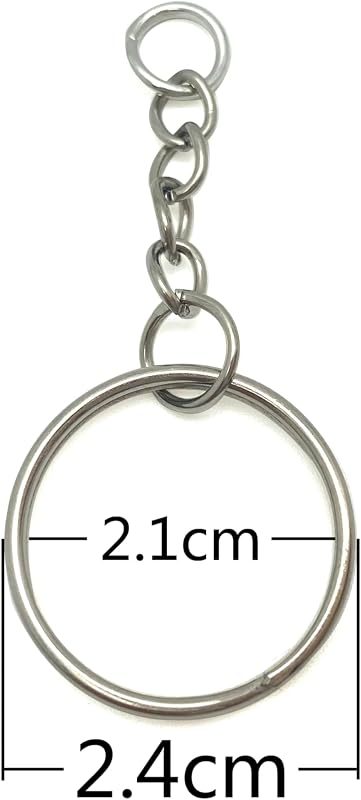 Split Key Ring with Swivel Clasp (2.4cm)