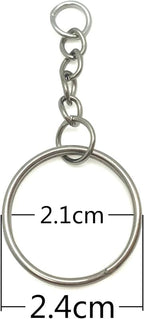 Split Key Ring with Swivel Clasp (2.4cm)